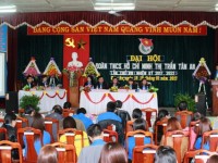 Quang cảnh Đại hội Đoàn TNCS Hồ Chí Minh TT Tân An lần thứ VIII nhiệm kỳ 2017-2022