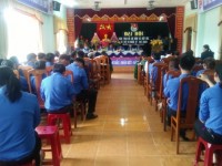 Quang cảnh Đại hội Đoàn TNCS Hồ Chí Minh Xã Hiệp Hòa lần thứ VII nhiệm kỳ 2017-2022.