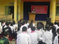 Đoàn xã Thăng Phước tổ chức tuyên truyền pháp luật, tai nạn thương tích cho trẻ em