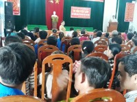 Quang cảnh tư vấn việc làm tại xã Bình Lâm