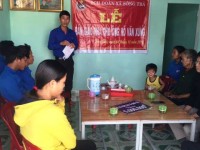 Đoàn xã Sông Trà: Bàn giao nhà cho đối tượng chính sách Hồ Văn Xưng