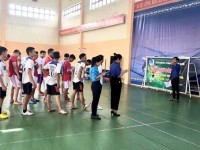 Hội LHTN xã Thăng Phước tổ chức giao hữu bóng đá